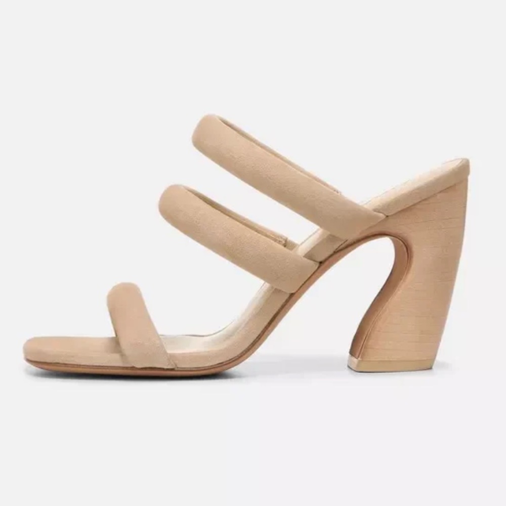 NWT Vince DARA SUEDE MULE IN BLONDE